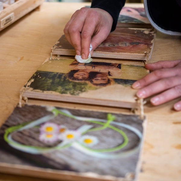 ❤ Ein Kurs für Zwei: Gestaltet eure Bilder-Story auf Holz